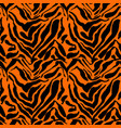 tiger print seamless pattern vector image vector image