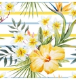tropical watercolor pattern vector image