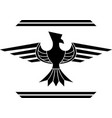 fantasy bird stencil second variant vector image vector image