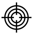 icon sight for accurate shooting crosshair vector image vector image