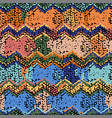 seamless pattern traditional african zigzag vector image