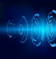abstract technology background hud communication vector image