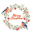 hand drawn merry christmas typography vector image vector image