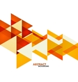 orange business triangles vector image