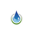 water drop logo template design vector image