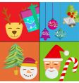 christmas elements vector image