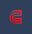 letter c logo icon design template elements vector image