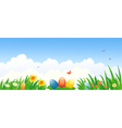 easter banner vector image