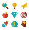 idea concept icons in flat design style vector image