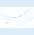 nice blue blend lines on white background vector image vector image
