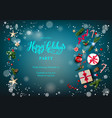 christmas tree design vector image vector image