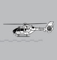 eurocopter ec635 airbus helicopters h135m vector image vector image
