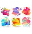 fluid shape banners liquid shapes abstract color vector image