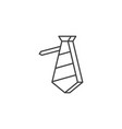 necktie related line icon vector image vector image