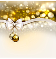 christmas baubles vector image vector image