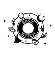 basic witch frame vector image vector image