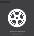 car wheel premium icon vector image