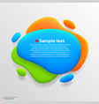 color blot banner vector image vector image