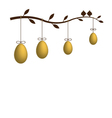 golden eggs vector image vector image