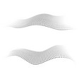 halftone dots shapes dynamic waves form vector image
