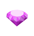 purple diamond isolated on white background vector image