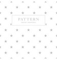 simple geometric seamless pattern with stars vector image