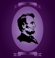 abraham lincoln abstraction vector image vector image
