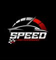 fast and speed logo template vector image