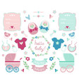 newborn collection vector image