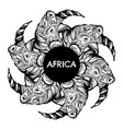 quote typographical background africa hand drawn vector image
