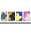 brochure cover template abstract 3d fluid shapes vector image