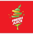 logo of fresh juice vector image