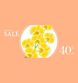 one day sale forty percent off banner design vector image