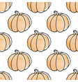 pattern with pumpkins vector image vector image