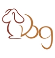 dog symbol vector image