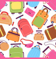 doodle suitcases travel suitcase luggage bags vector image vector image