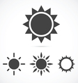 sun icons vector image