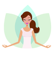 Yoga lotus pose Royalty Free Vector Image - VectorStock