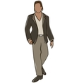 anonymous man avatar vector image vector image