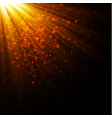 gold glow particles bokeh glitter effect burst vector image