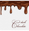 chocolate seamless pattern drip dark vector image vector image