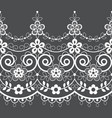 seamless lace pattern white design vector image