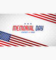 happy memorial day greeting card vector image