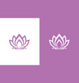 flower beauty logo vector image vector image