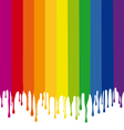 colorful stripes painting with drops vector image