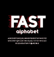 speed font vector image