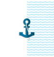 anchor from paper vector image vector image