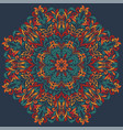 retro boho floral pattern background vector image vector image