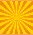 retro ray orange background in vintage style vector image