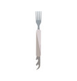 folding fork camping tool vector image